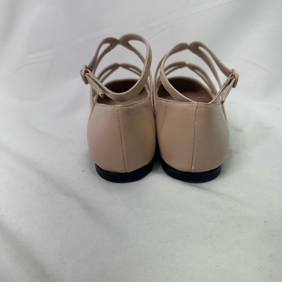 Jimmy Choo Pink Astoria Leather Ballet Flats Shoes 37.5 NEW - Picture 5 of 5